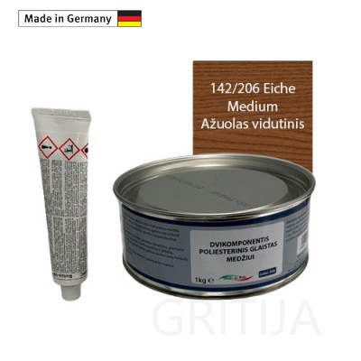 2K poliesterinis glaistas ąžuolas206 1kg